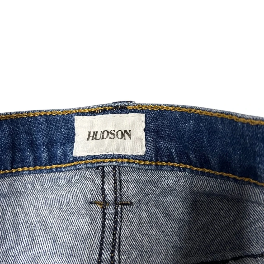 Hudson Jeans Weekender Step Hem Skirt Franz Blue Denim Mini Skirt 26